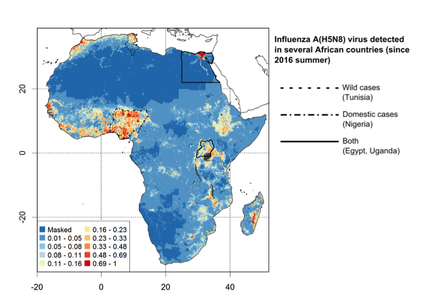 H5N1 suitability model in Africa